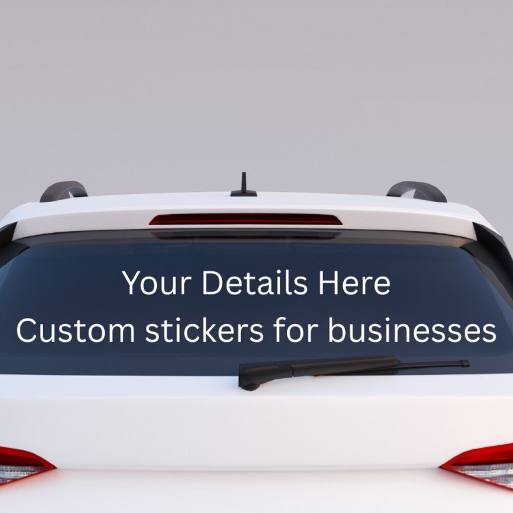 CUSTOM HANDMADE VINYL WINDOW DECALS FOR BUSINESSES